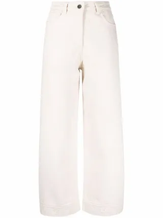 High-Waisted Wide-Leg Trousers