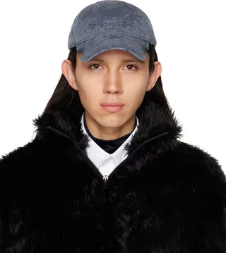 Balenciaga Blue Laser Destroyed Cap