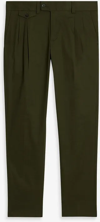 Tapered stretch-cotton piqué pants