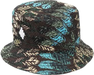 Feather-Motif Bucket Hat