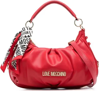 Scarf-Detail Shoulder Bag