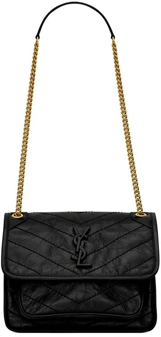 Niki logo-letter shoulder bag