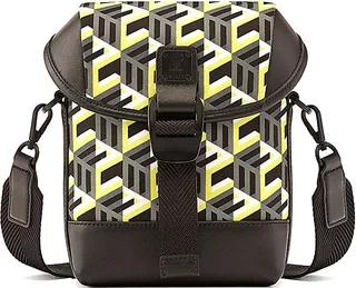 Cubic Logo Nylon Crossbody Bag
