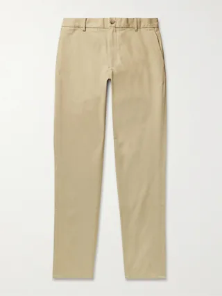 Slim-Fit Cotton-Twill Chinos
