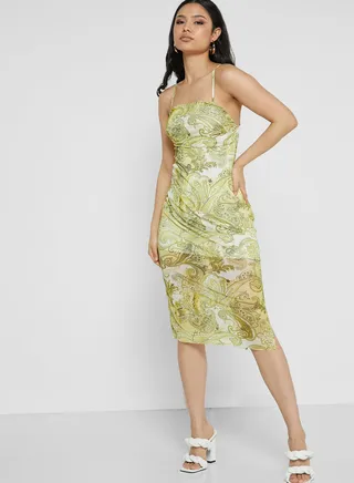 Mesh Detail Dress