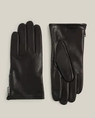 Dylan Leather Gloves - Black
