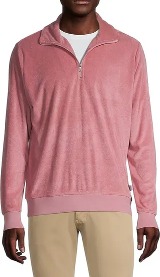 Terry Quarter-Zip Pullover