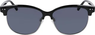 55mm Half Rim Polarized Sunglasses
