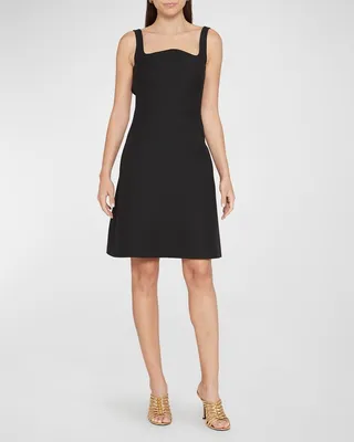 A-Line Crepe Dress