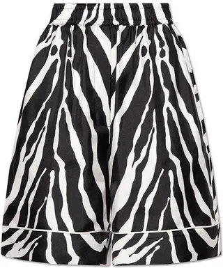 Dolce & Gabbana Animal Motif High-Waist Shorts