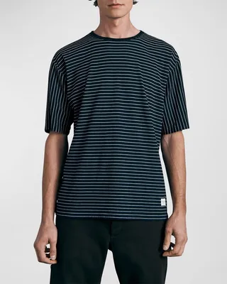 Men's Boxy-Fit Stripe T-Shirt