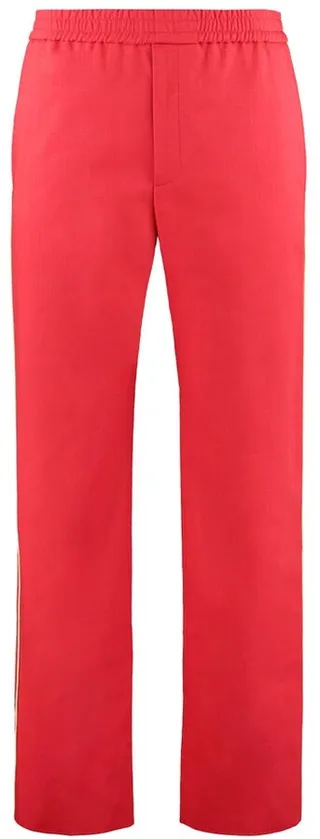 Gucci Logo Print Straight-Leg Pants