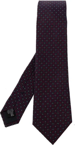Giorgio Armani Geometrical Pattern Tie