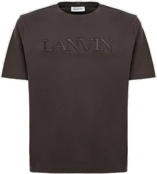 Lanvin Logo Embroidered Crewneck T-Shirt