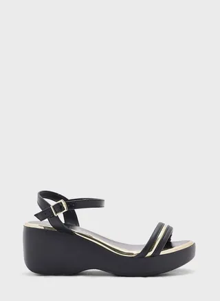 Juliet Ankle Strap High Heel Wedge Sandals
