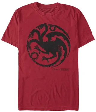 Men's Game of Thrones Targaryen Dragon Short Sleeve T-shirt