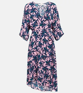 Floral printed midi dress