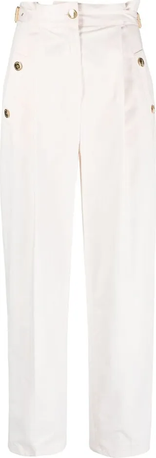 High-Waisted Tailored Trousers