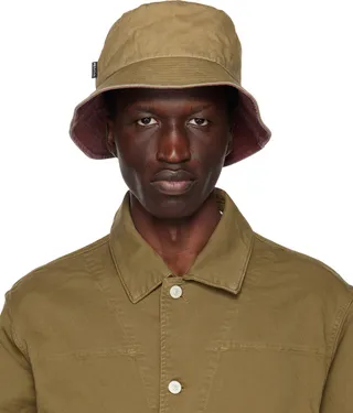 PS by Paul Smith Khaki Cotton Bucket Hat