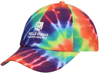 Men's Red Imperial Wells Fargo Championship Tie-Dye Hullabaloo Adjustable Hat