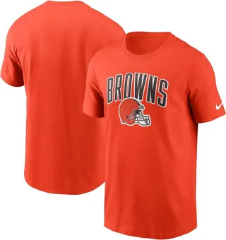 Men's Nike Orange Cleveland Browns Team Athletic T-shirt