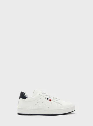 Back To School Kids Lace Up Low Top Sneakers