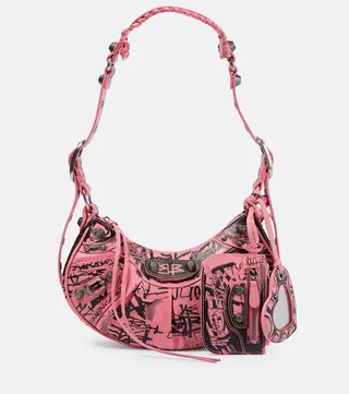 Le Cagole Mini leather shoulder bag