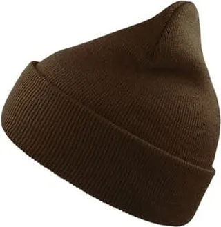 Atlantis Wind Double Skin Beanie With Turn Up (Brown) - Brown