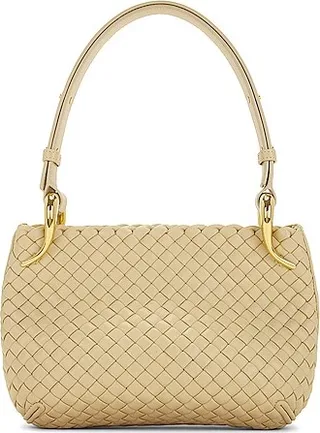 Bottega Veneta Small Pipe Bag in Beige