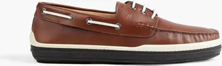 Leather boat shoes