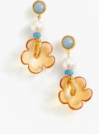 Amber Mistflower Earrings