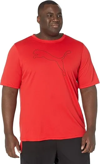 PUMA Big Tall Performance Cat Tee (High-Risk Red) Men's Clothing