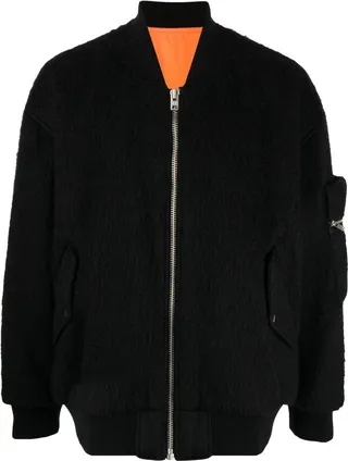 Wool-Blend Bomber Jacket