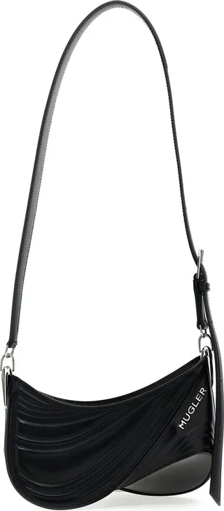 'small Embossed Spiral Curve 01' Shoulder Bag