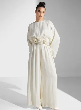 Cape Sleeve Jumpsuit