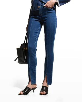 Jyothi High Rise Split Ankle Skinny Jeans