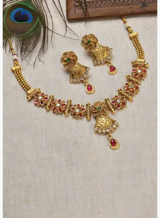Meenakari Gold Plated Necklace Set