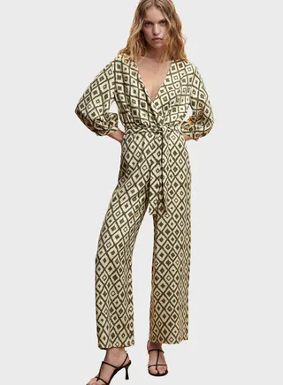 Geometric Print Jumpsuit