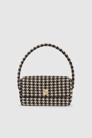 ANINE BING Nico Bag in Houndstooth