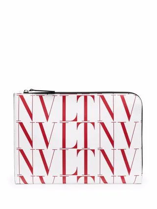VALENTINO GARAVANI- Vltn Times Leather Document Case
