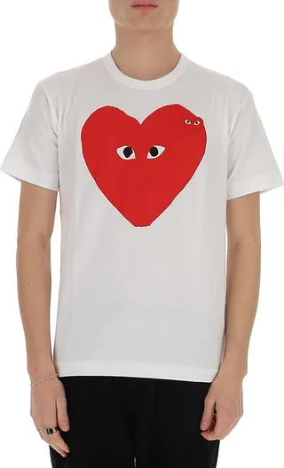 Comme des Garçons Play Heart Print T-Shirt