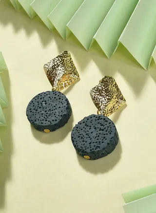 Gold Plated Designer Drop Earring