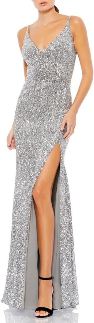 Sequin Sheath Gown