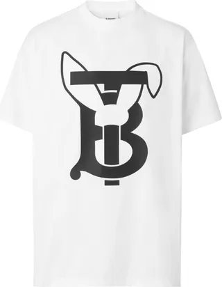 Burberry Rabbit Print Oversized T-Shirt
