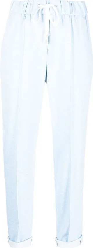 Stretch-Cotton Cropped Trousers