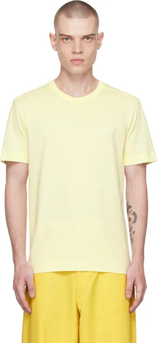 ZEGNA Yellow Embroidered T-Shirt