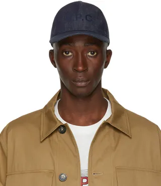 A.P.C. Indigo Denim Eden Cap