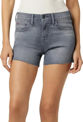 Gracie Faded Wash Denim Shorts