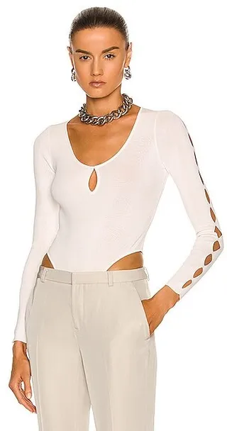 Aya Muse Alba Bodysuit in White