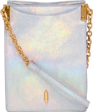 Pippa Metallic Leather Crossbody Bag